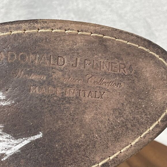 Donald J Pliner Boots Womens 8 M Black Western Couture Darua Rugged Burnished - Picture 13 of 16